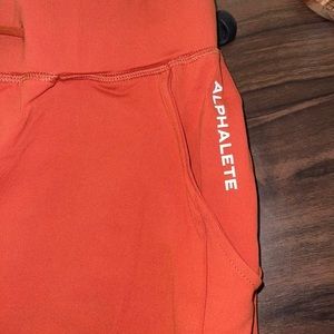 Alphalete joggers in burnt orange